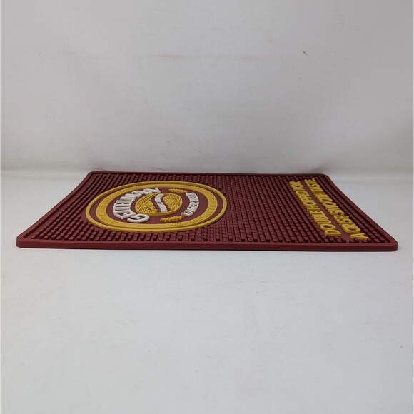VTG Gettelman Lager Beer Bar Mat Red Rubber 14.5" x 11" Man Cave Double Hopped - Picture 7 of 9